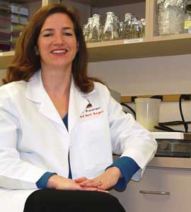 Elizabeth Franzmann, M.D., from UM/Sylvester, presented her latest findings Sunday on a promising biomarker to detect head and neck cancer, at the annual meeting of the American Association for Cancer Research.