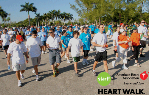UHealth leaders joined hundreds of community members at the Heart Walk last year in Tropical Park. This year the turnout is expected to be even greater.