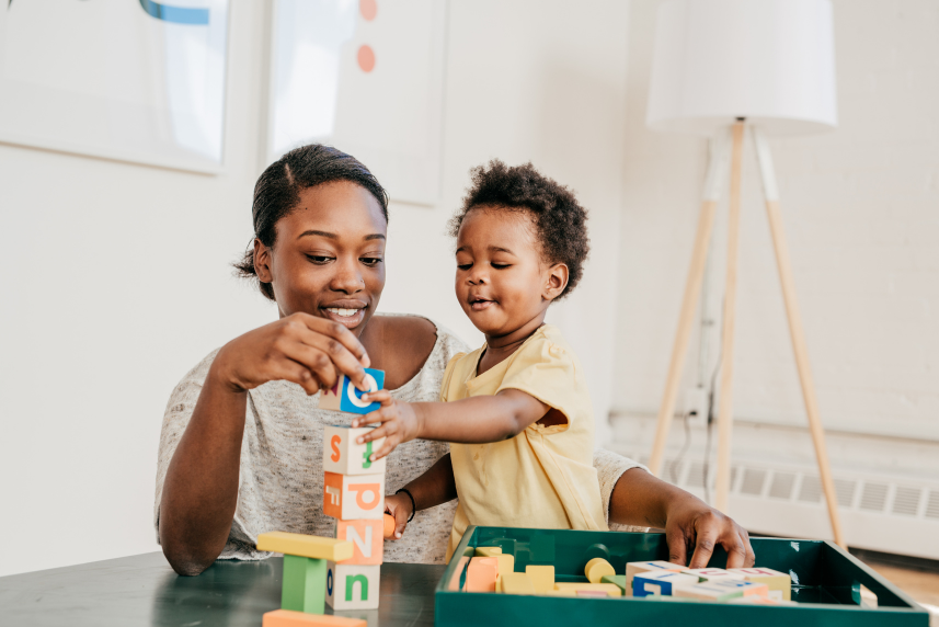 two toddlers playing