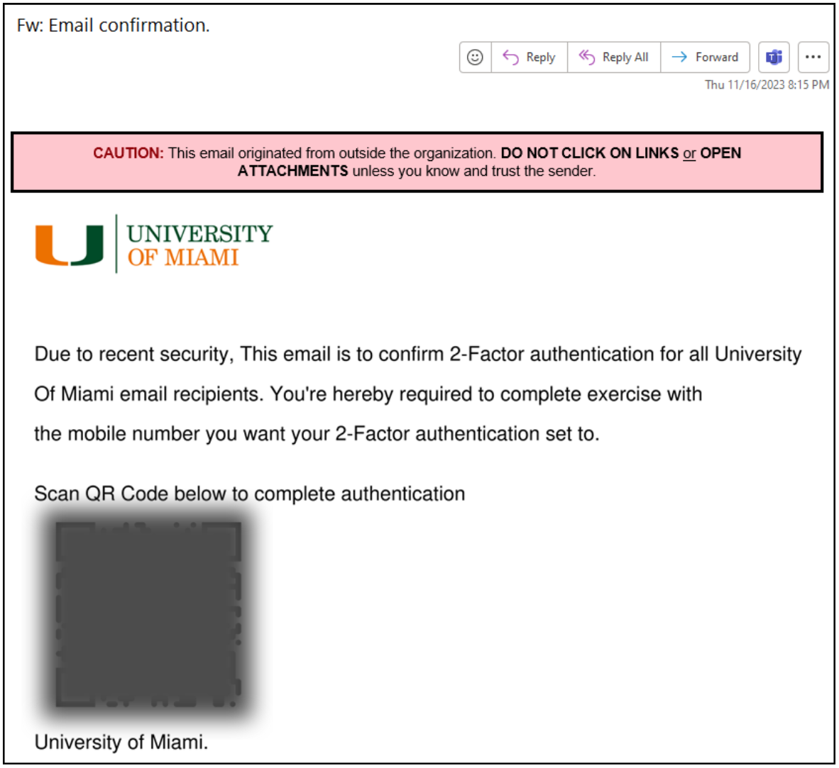 ALERT: New Email Phishing Scam Using QR Codes