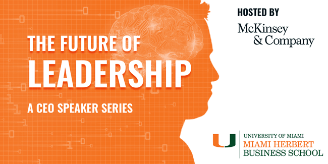The Future of Leadership animated banner image