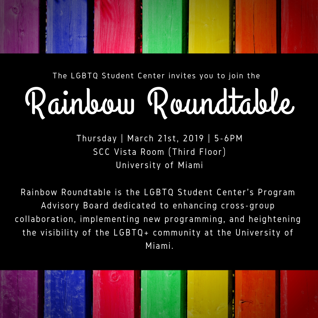 Rainbow Roundtable March Meeting