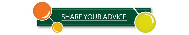 "Share Your Advice" Button