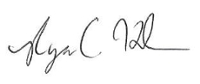 Dr. Holmes' Signature